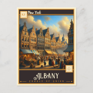 Albany, New York Vintage Postkarte