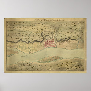 Albany NY 1758 Poster