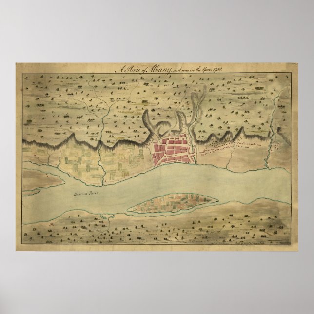 Albany NY 1758 Poster (Vorne)