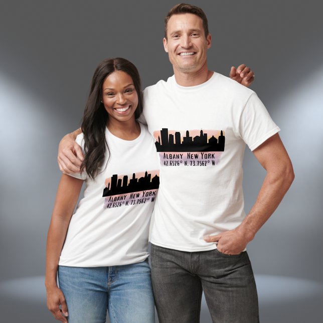 Albany NY City Skyline T-Shirt (Von Creator hochgeladen)