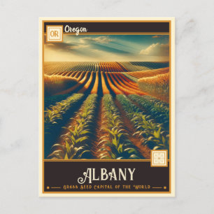 Albany, Oregon VINTAG Postkarte