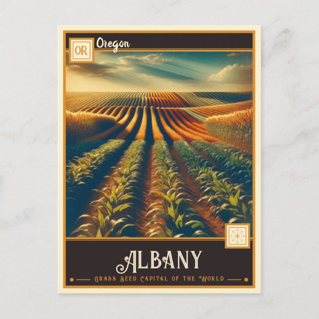 Albany, Oregon | VINTAG Postkarte (Vorderseite)