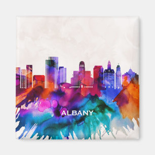 Albany Skyline Magnet