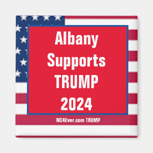 Albany unterstützt den TRUMP 2024-Magneten Magnet