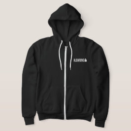 Albarone Gangster Silhouette Graphic - White Hoodie