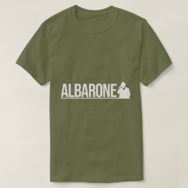 Albarone Gangster Silhouette Graphic - White T-Shirt