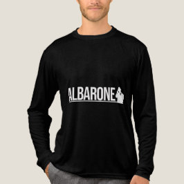 Albarone Gangster Silhouette Graphic - White Tri-Blend Shirt