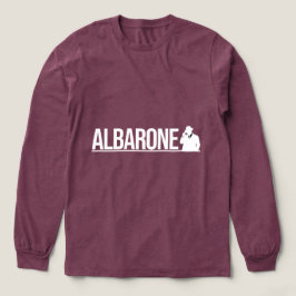 Albarone Gangster Silhouette Graphic - White Tri-Blend Shirt