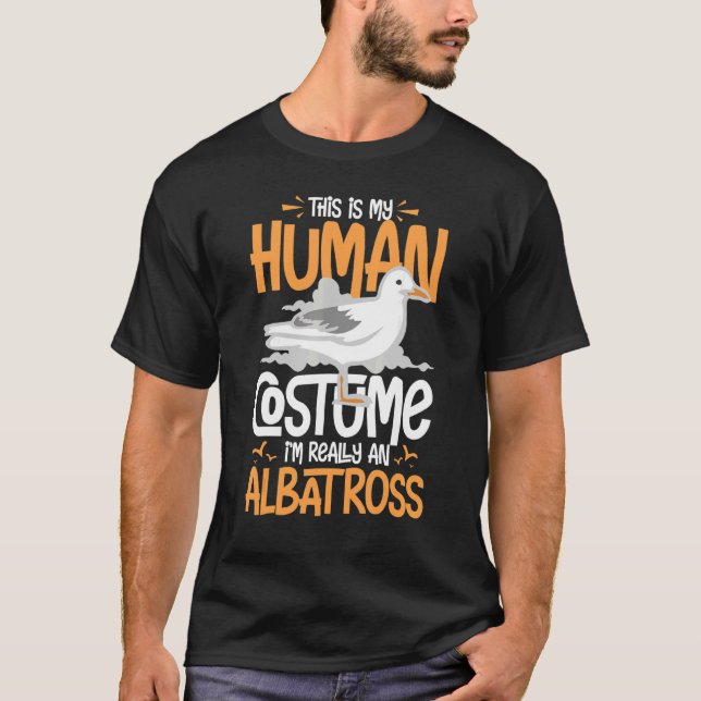 Albatross Bird Feather Animal Seabird Niedlich T-Shirt (Vorderseite)