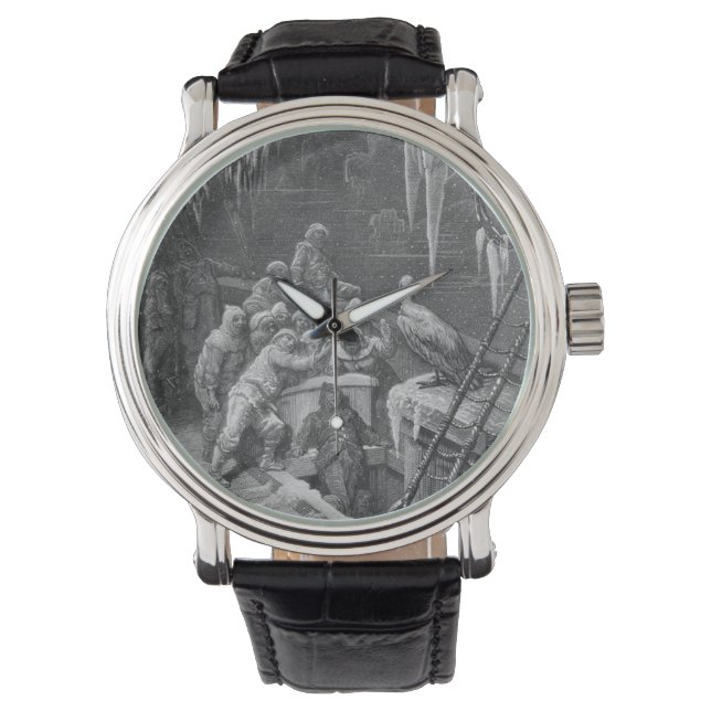 Albatross - Gustave Dore Armbanduhr (Vorderseite)