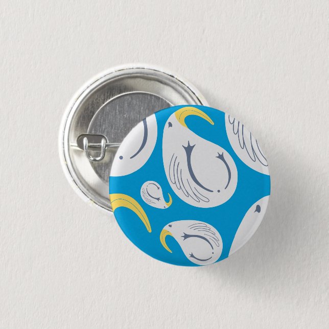 Albatross - Meeresthema Button (Vorne & Hinten)