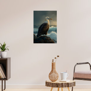 Albatross über die Sturmsee Poster