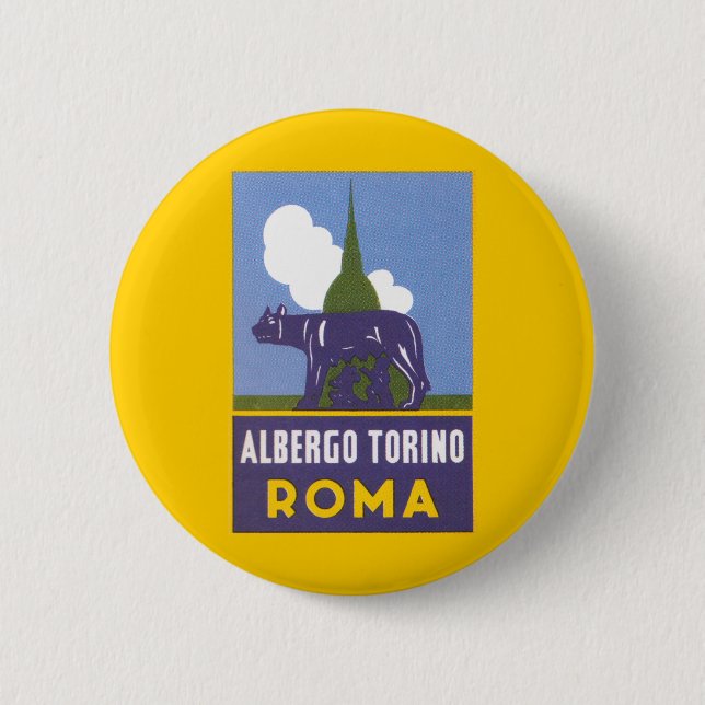 Albergo Torino Button (Vorderseite)