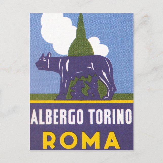 Albergo Torino Postkarte (Vorderseite)