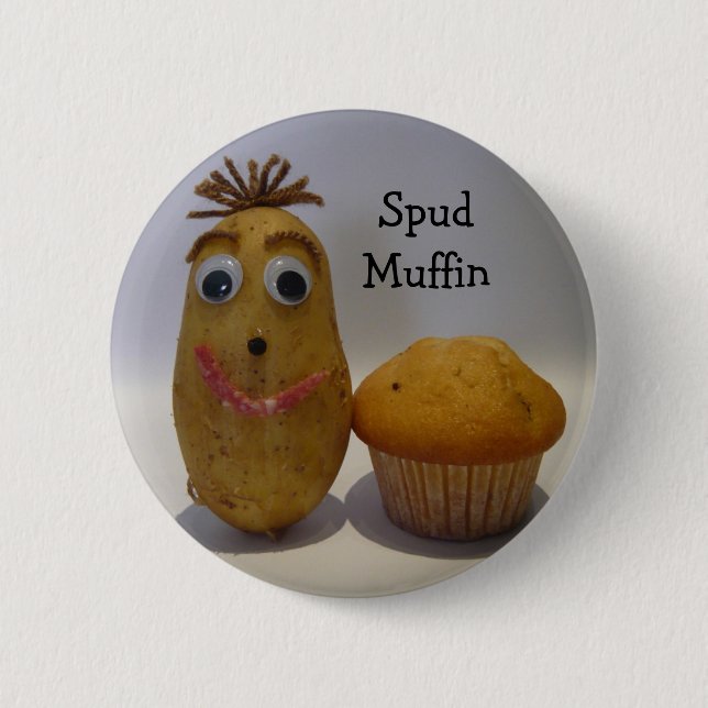 Albern bohren Sie Muffin-Knopf Button (Vorderseite)