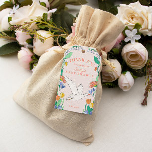 Albern Gänse Baby Dusche Vielen Dank für Ihr Inter Geschenkanhänger