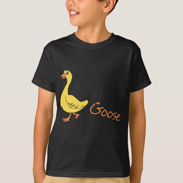 Albern Gänse Gänse-Cartoon T-Shirt (Vorderseite)