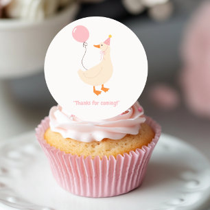Albern Gänse Geburtstag Runder Aufkleber