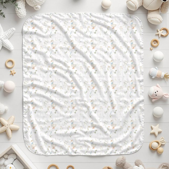 Albern Gänse Wildblume Gingham Boy Babydusche Sherpadecke (Von Creator hochgeladen)