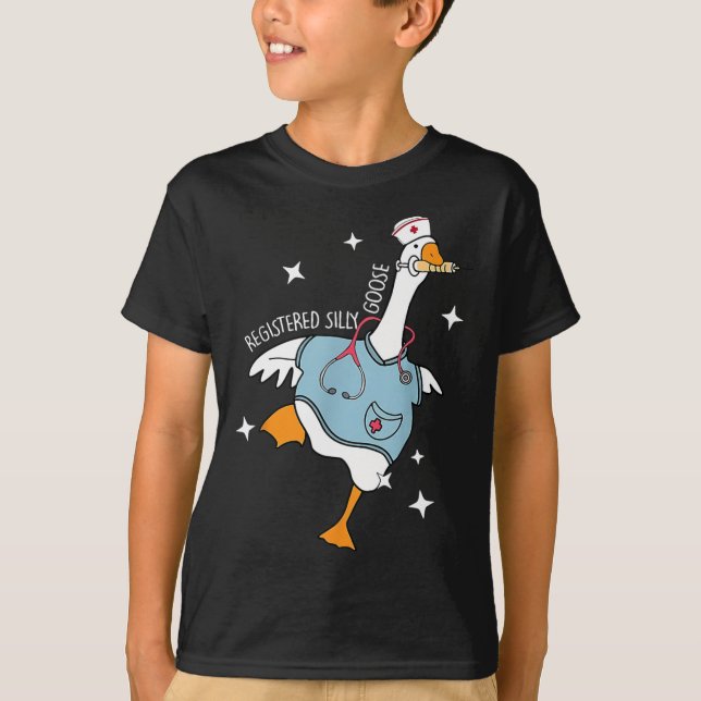 Albern Gänsepfägerin Krankenschwester Bla T-Shirt (Vorderseite)