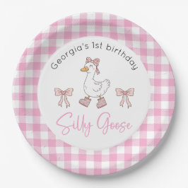 Albern Gänserosa Geburtstag Pappteller