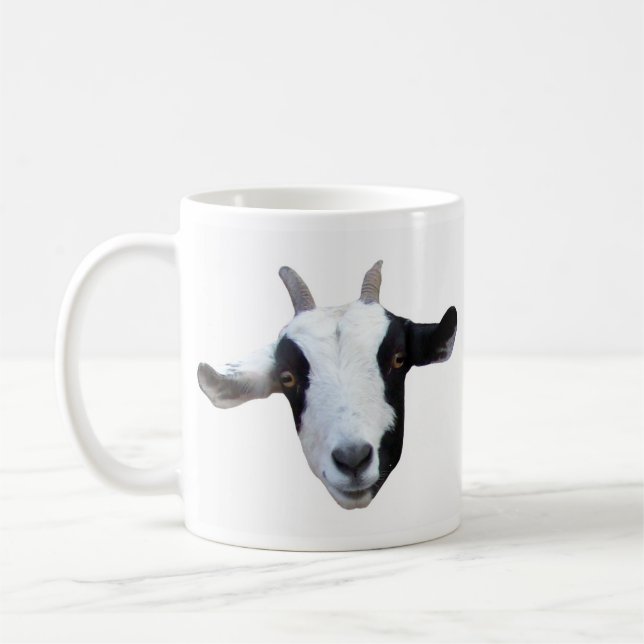 Albern-Gesicht Ziegen-Kaffee-Tasse Kaffeetasse (Links)
