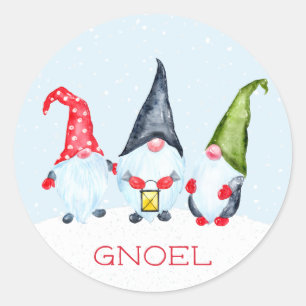Albern Gnoel Christmas Runder Aufkleber