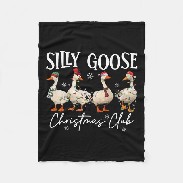 Albern Gotische Weihnachtsklub Funny Christmas Lig Fleecedecke (Vorderseite)