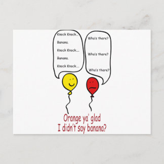 Albern Knock Knock Joke Postkarte