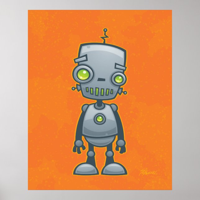 Albern Robot Poster (Vorne)