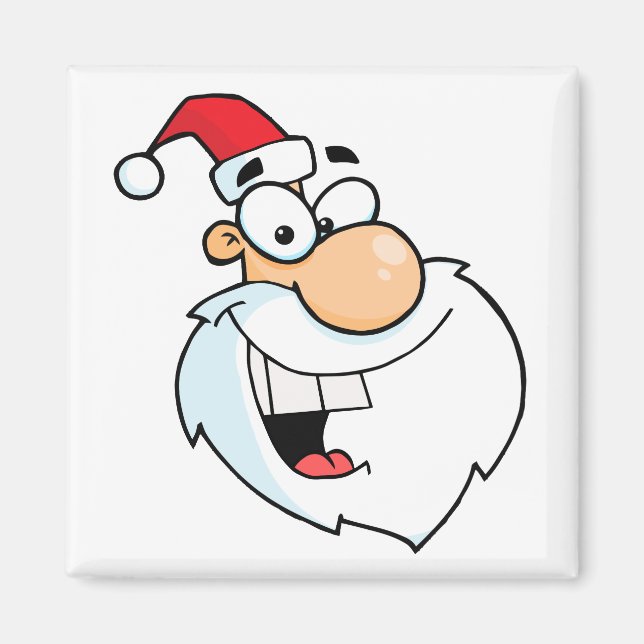 albern Santa Cartoon Magnet (Vorne)