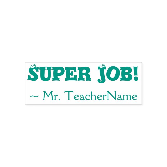 Albern "Super Job!" Briefmarke für die Kennzeichnu Permastempel (Design)