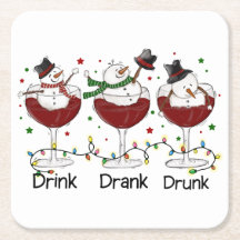 Albern "Trinken, trinken, Betrunken" Schneemann un
