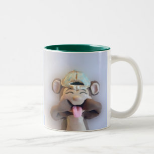 Alberne Affe-Tasse Zweifarbige Tasse