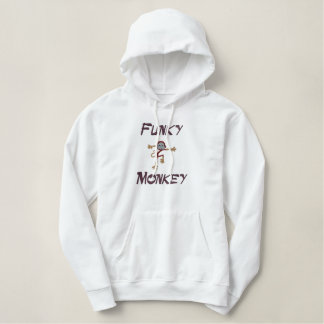 Alberne bestickte Funny Monkey Funky Monkey Bestickter Hoodie