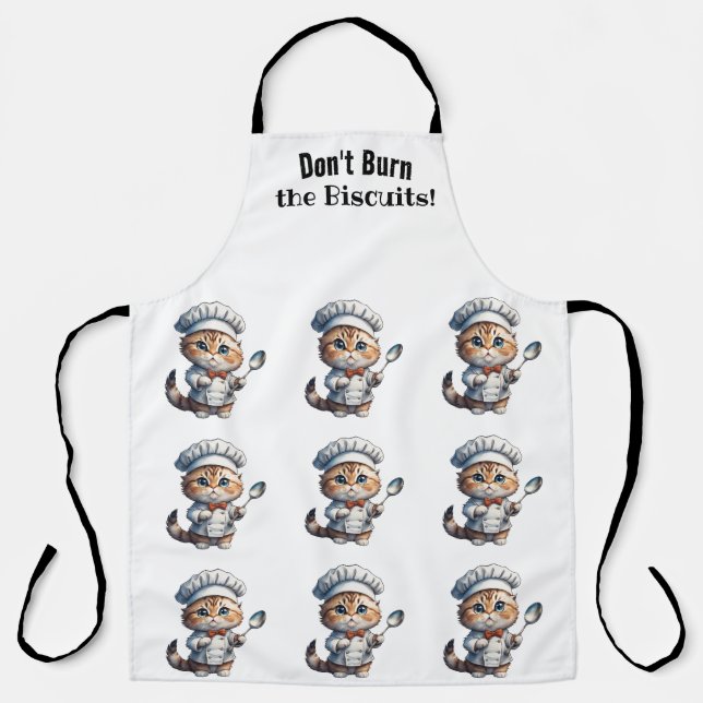 Alberne Cat Koch All-over-Print-Schürze Schürze (Vorderseite)