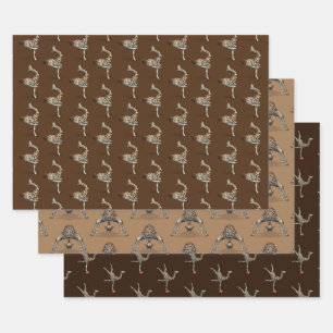 Alberne Childish-Giraffen Geschenkpapier Set