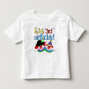 Alberne Clowns 3. Geburtstagsgeschenke und Geschen Kleinkind T-shirt