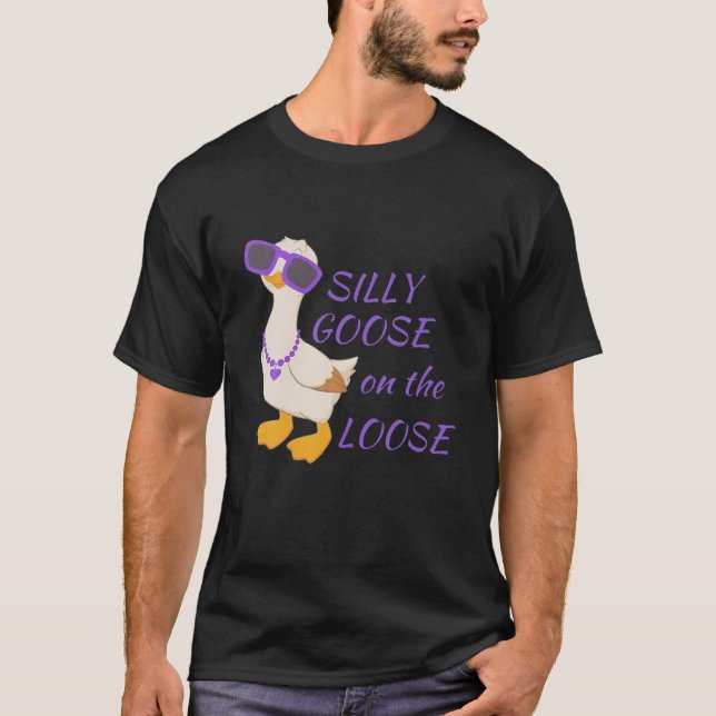 Alberne Gans - Alberne Gans auf der Lose T-Shirt (Vorderseite)