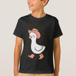 Alberne Gans auf der Loose Funny Cowboy Bauer Farm T-Shirt