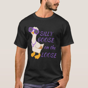 Alberne Gans auf der Lose Funny Boys Girls Kinder T-Shirt