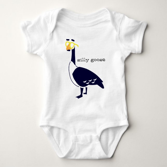 Alberne Gans Baby Strampler (Vorderseite)