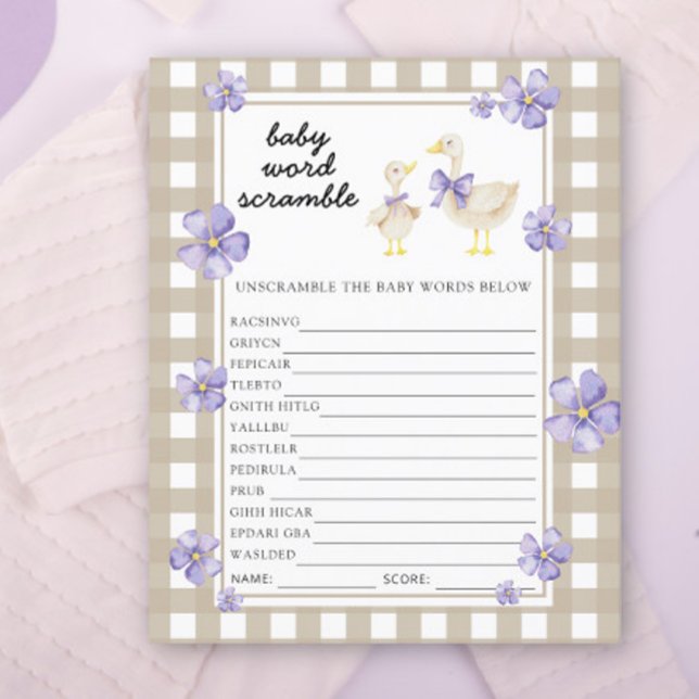 Alberne Gans - Baby Word Scramble Game (Von Creator hochgeladen)