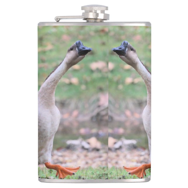 Alberne Gans Flachmann (Vorderseite)