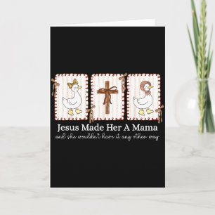 Alberne Gans-Kokette Christliche Mama Jesus machte Karte