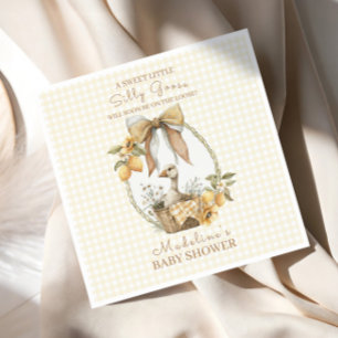 Alberne Gans-Limonen-Aquarell-Baby-Party Serviette