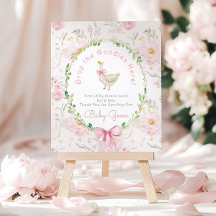 Alberne Gans-Rosa Geschenktisch Whimsical Poster