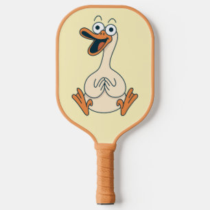 Alberne Gans, Skurril, Lustige Cartoon-Gans Pickleball Schläger