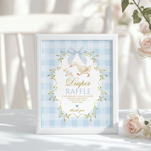 Alberne Gans-Windel-Raffle Sage Grün Whimsical Poster