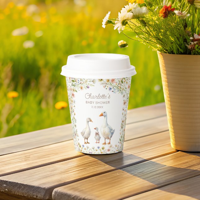 Alberne Gänse-Babydusche Pappbecher (Von Creator hochgeladen)